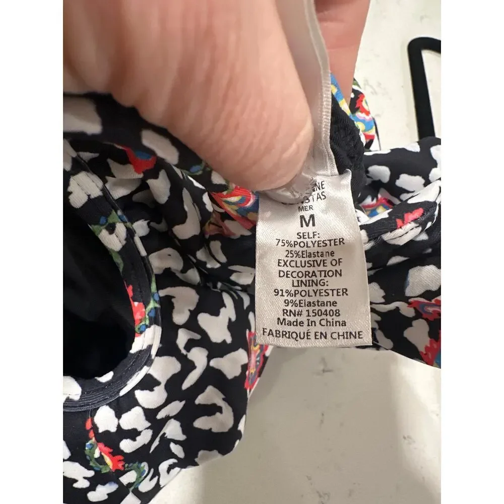 Caroline Constas Anastasia Bikini Top Size L and Lotus Bikini Bottom Size M Set